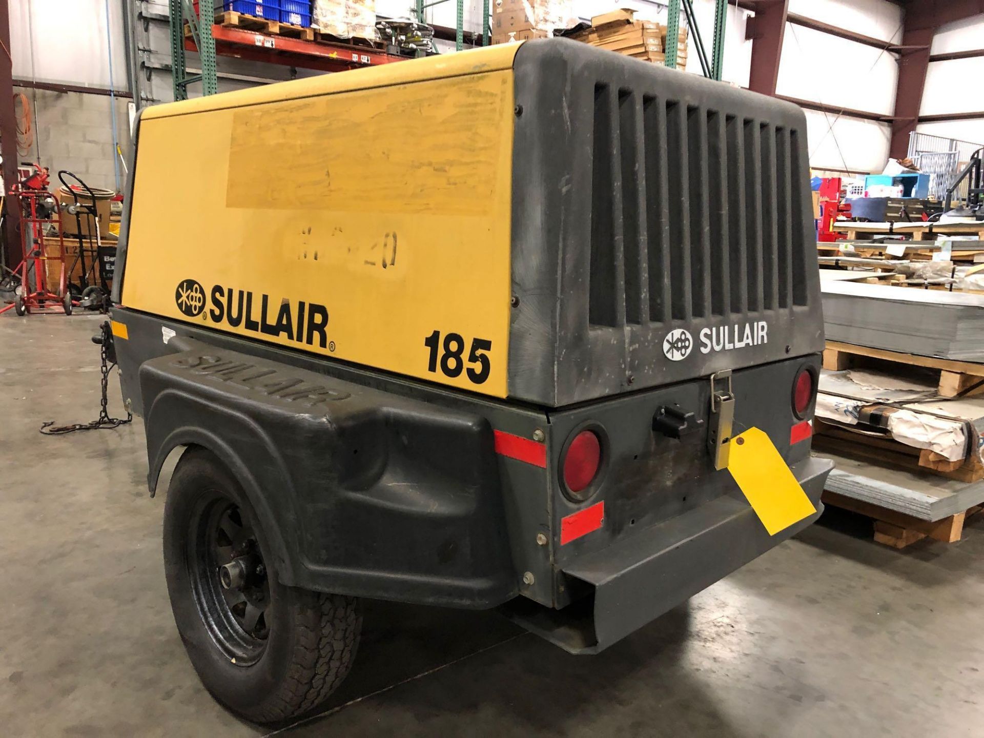 SULLAIR 185 TRAILER MOUNTED AIR COMORESSOR - Image 4 of 7