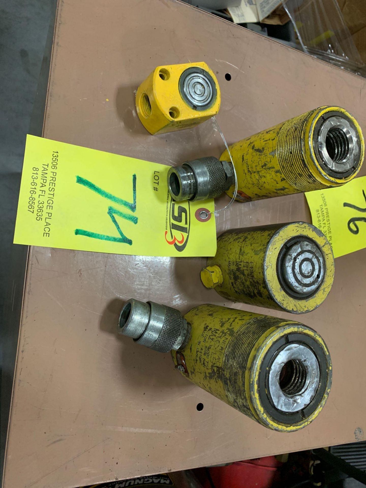 4 ENERPAC HYDRAULIC CYLINDERS