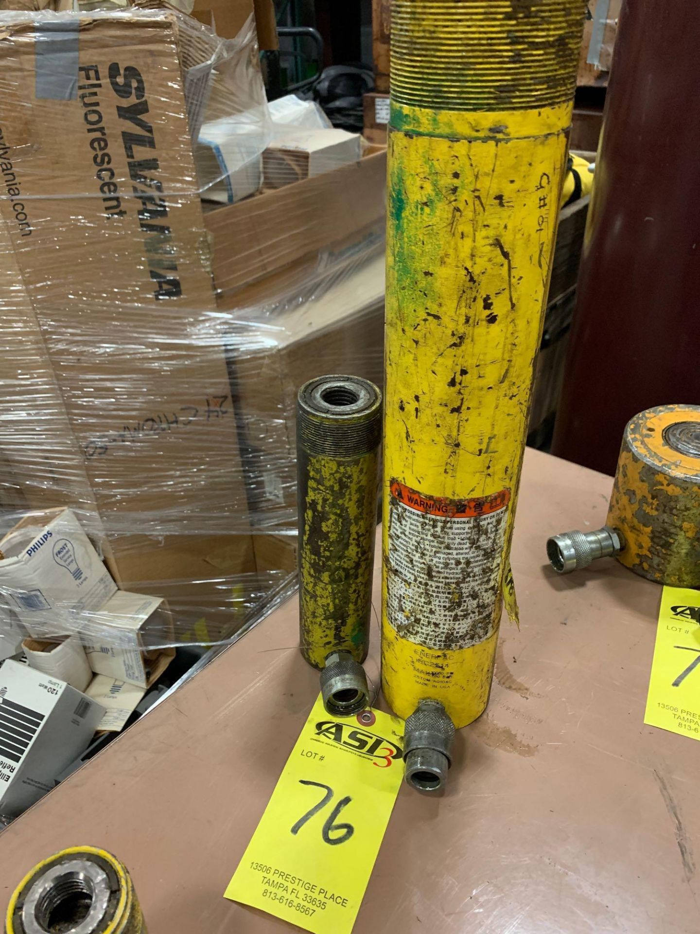 2 ENERPAC HYDRAULIC CYLINDERS