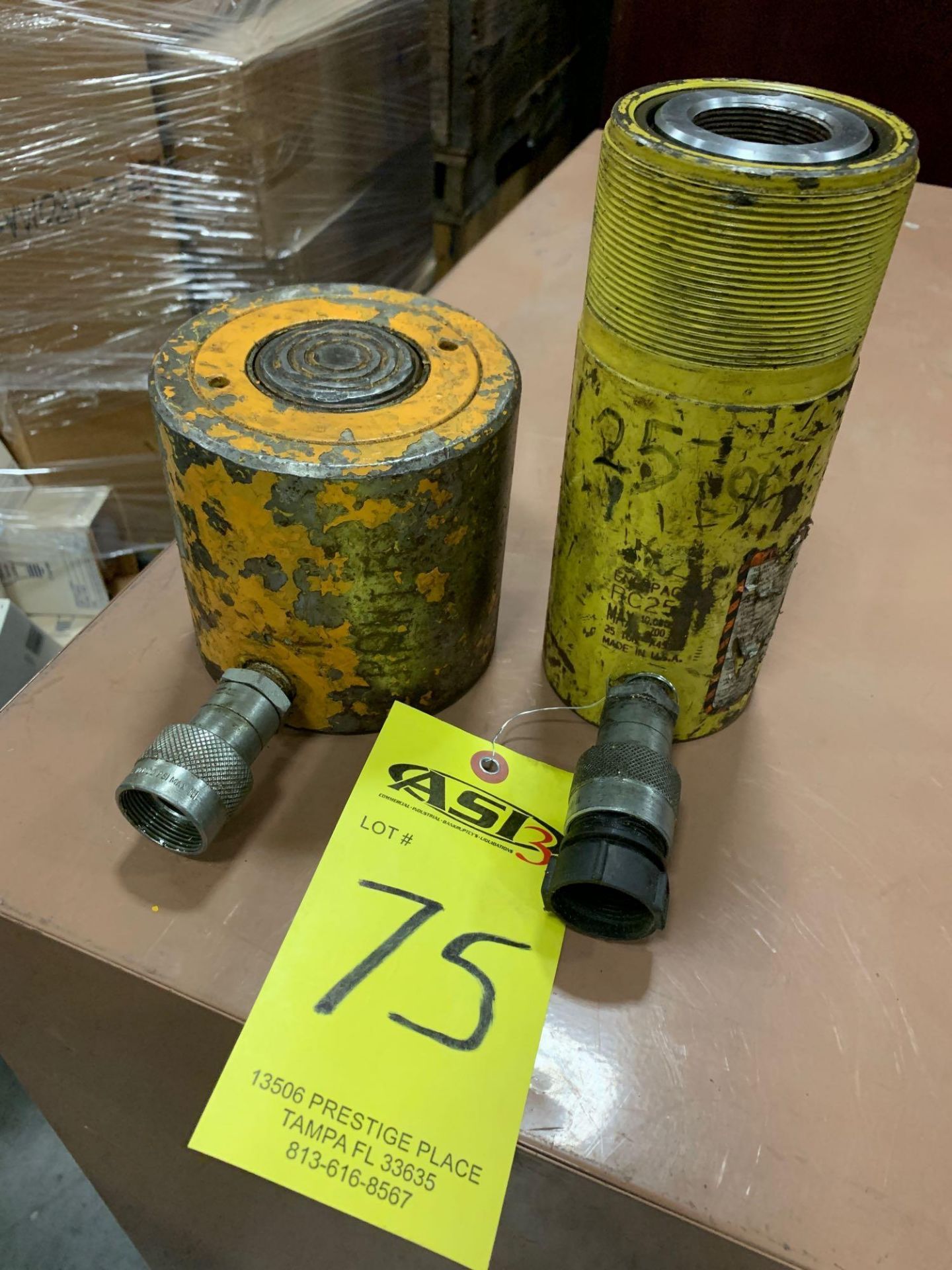 2 ENERPAC HYDRAULIC CYLINDERS