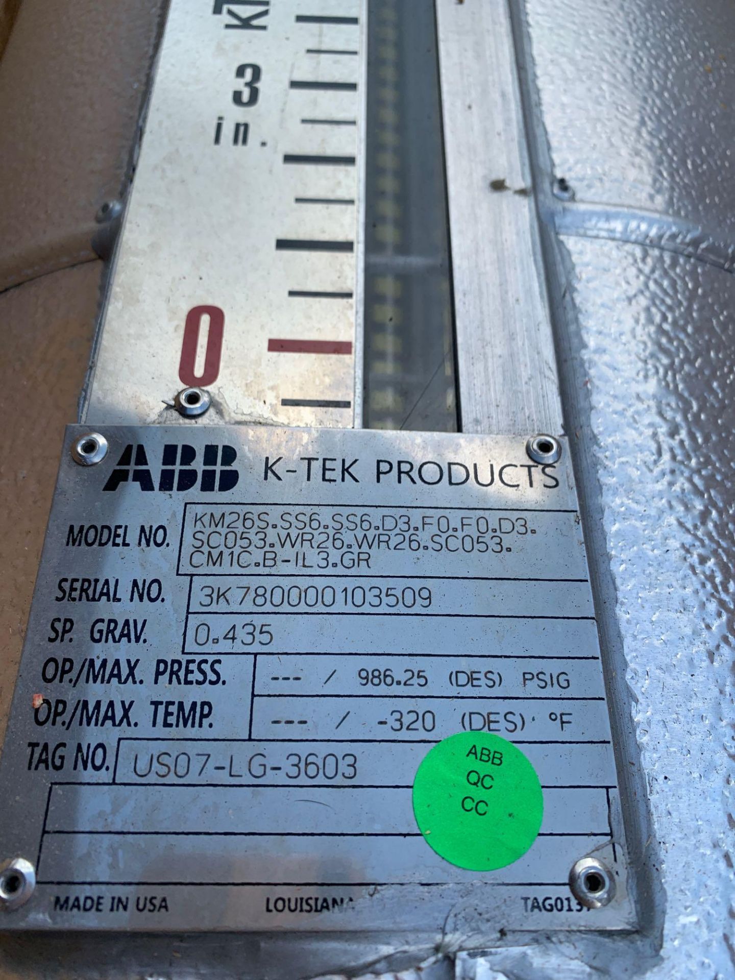 UNUSED ABB K-TEK PRODUCTS- PRESSURE GAUGE? - Image 2 of 3