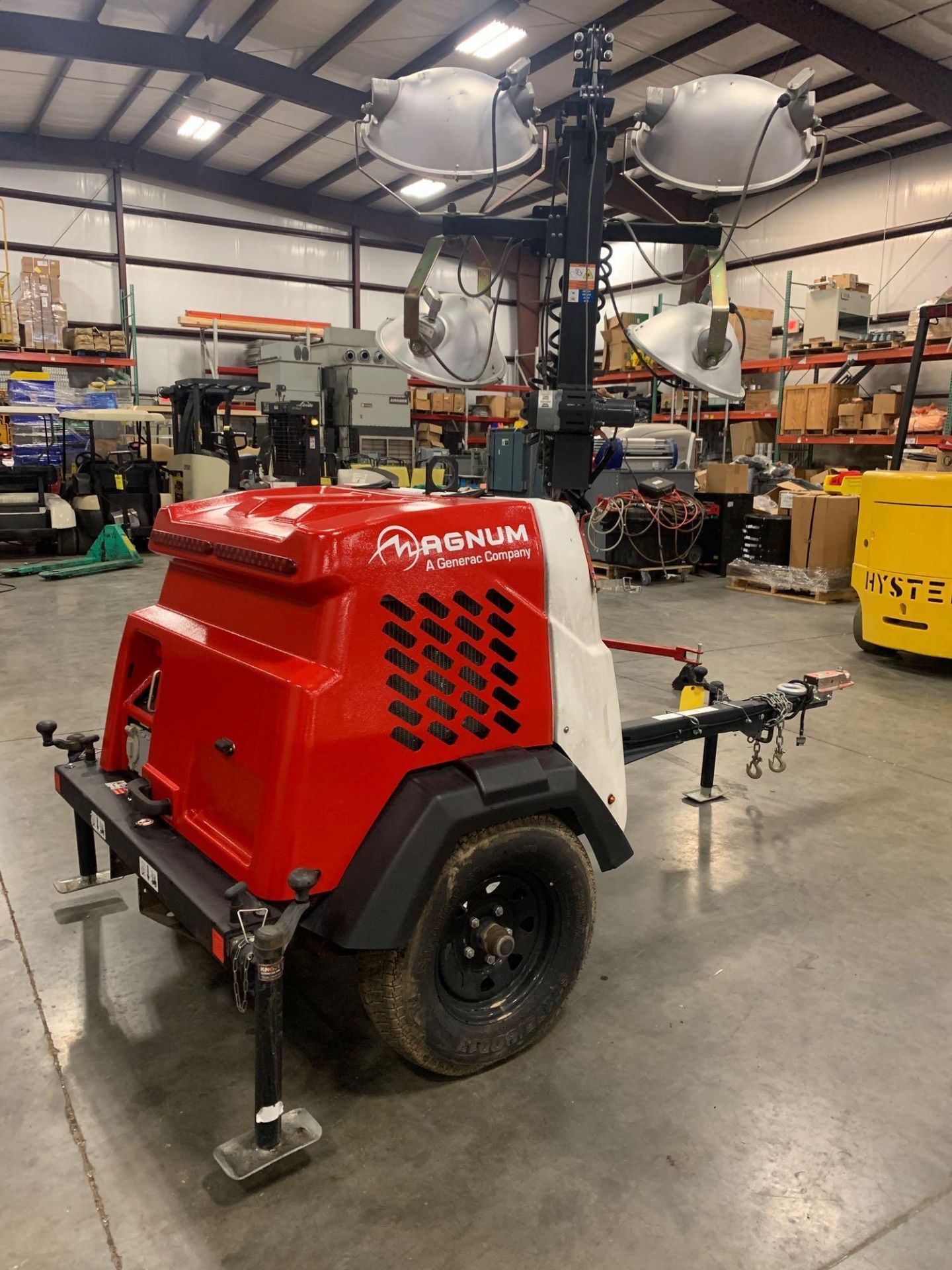 2015/16 MAGNUM GENERAC 6KW DIESEL GENERATOR WITH LIGHT TOWER, TRAILER MOUNTED