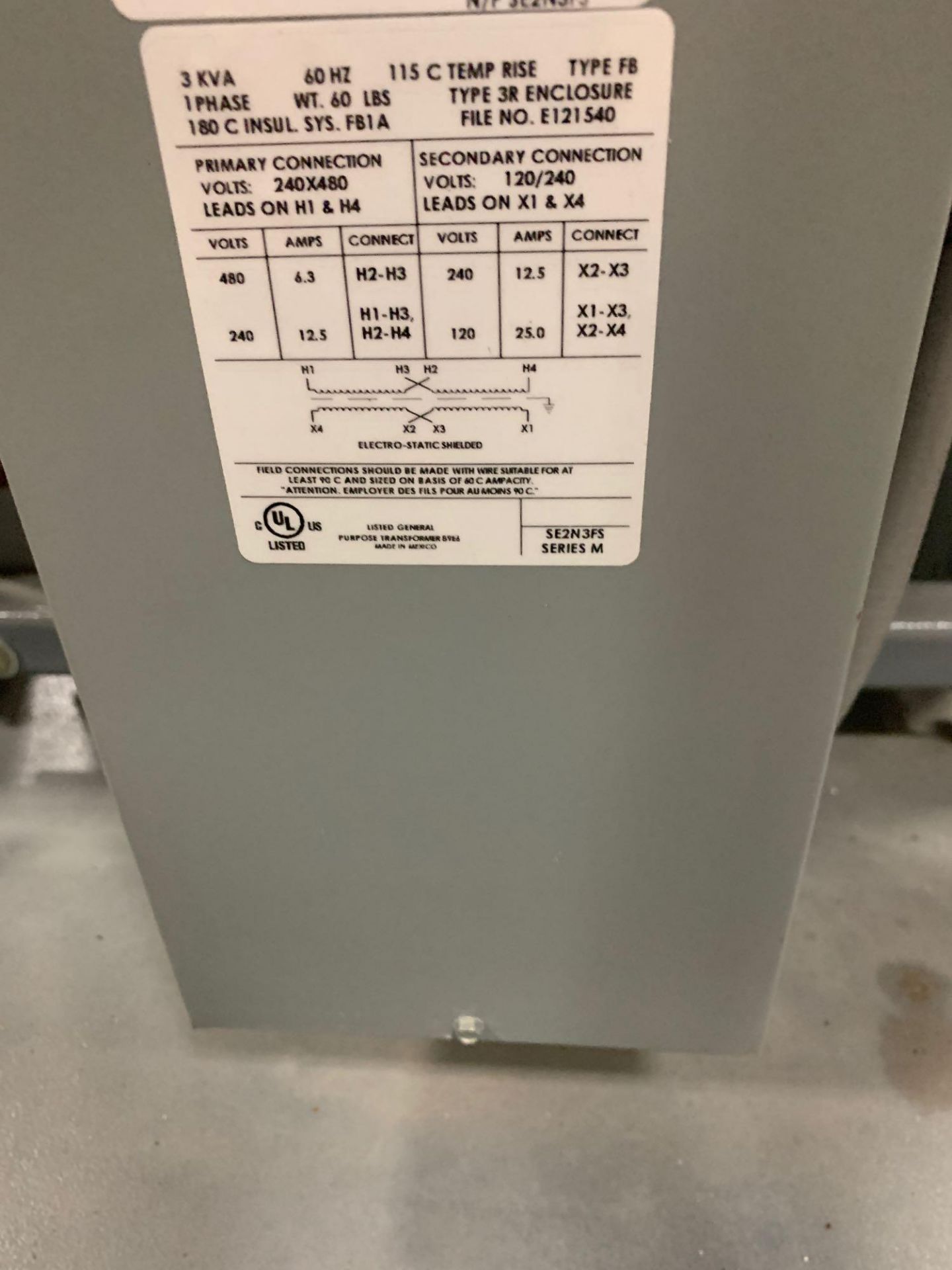 POWER DISTRIBUTION TRANSFORMER WITH TRANSFER SWITCH - Image 6 of 6