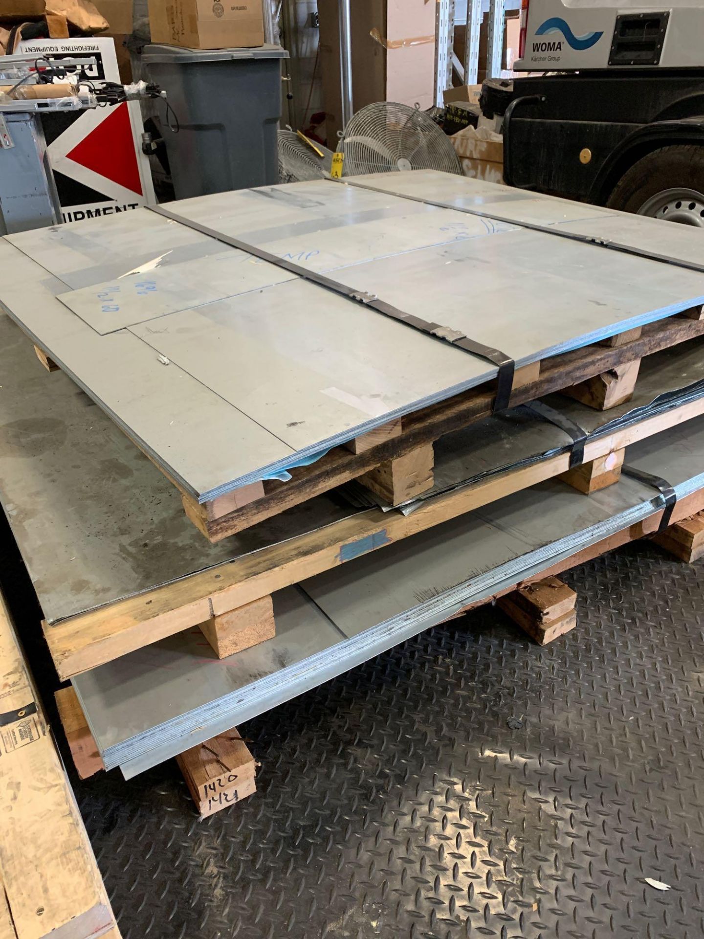 3 PALLETS OF ASSORTED SHEET METAL - Image 2 of 4