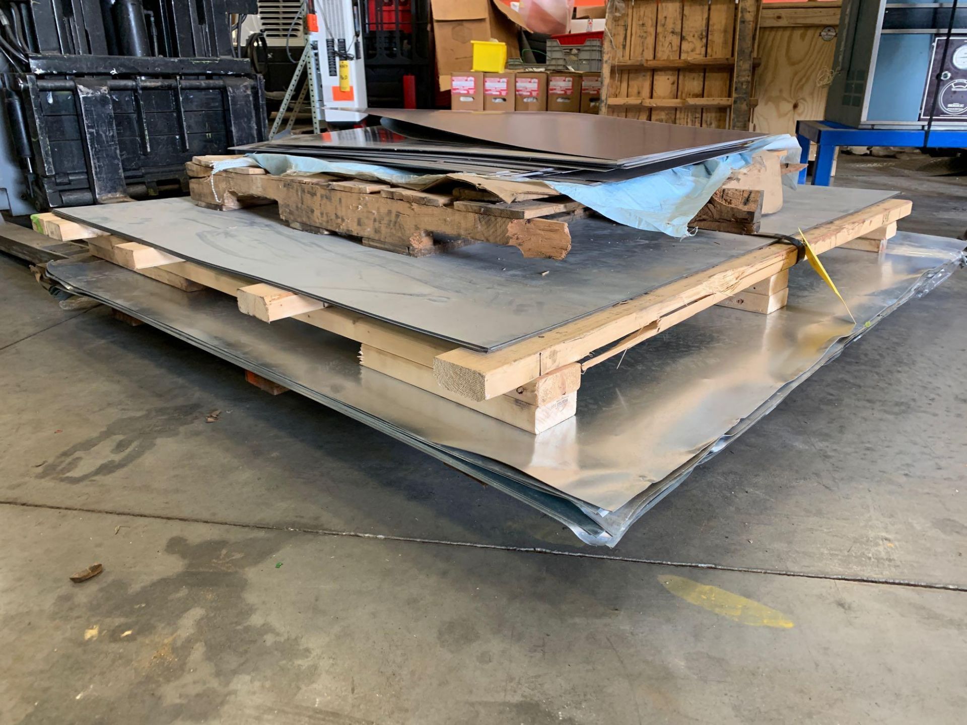 3 PALLETS OF ASSORTED SHEET METAL - Image 2 of 3