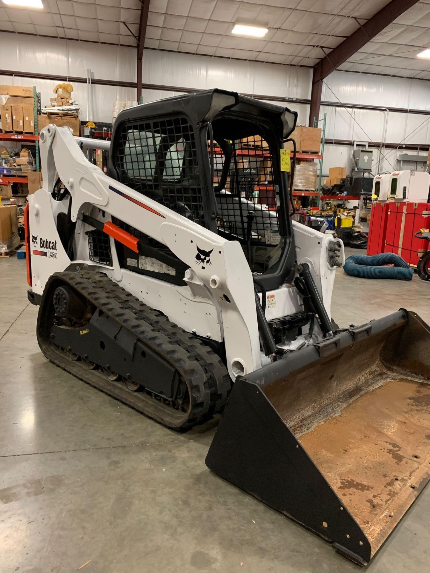 2015 BOBCAT T590 TRACKED SKID STEER, DIESEL POWERED, BUCKET - Image 2 of 8