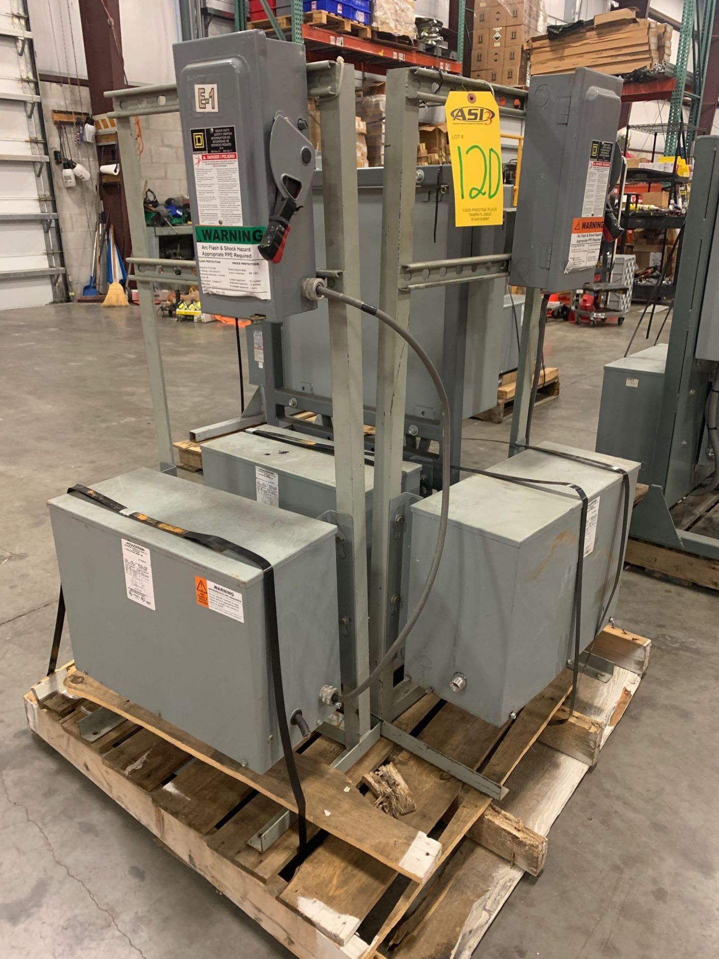 (3) POWER DISTRIBUTION TRANSFORMERS WITH TRANSFER SWITCHES