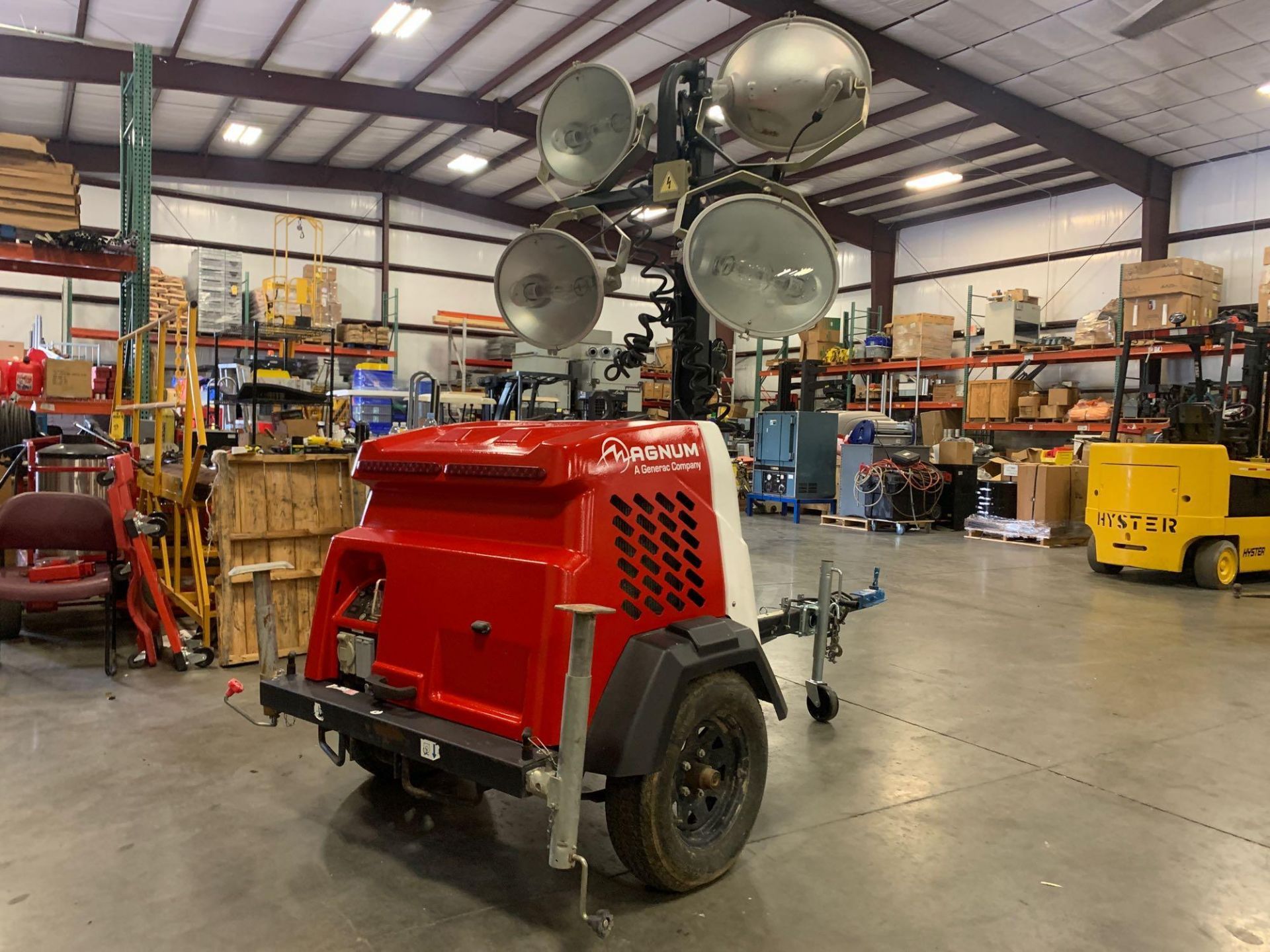 2015/16 MAGNUM GENERAC 6KW DIESEL GENERATOR WITH LIGHT TOWER, TRAILER MOUNTED - Image 2 of 5