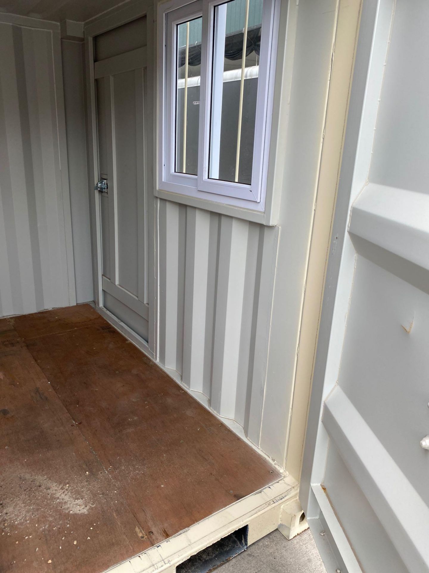 UNUSED STORAGE/OFFICE CONTAINER, REAR SWING DOORS, SIDE DOOR, FORKLIFT POCKETS - Image 2 of 3