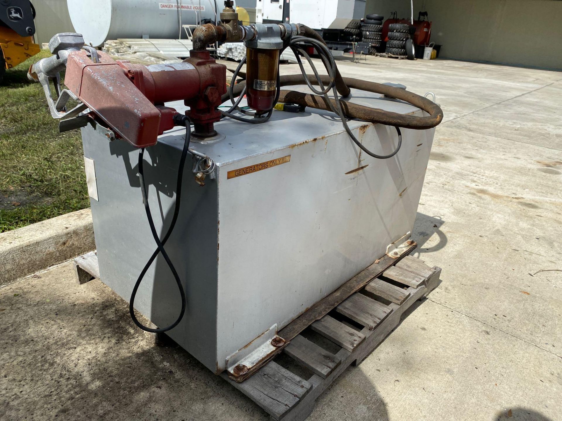 DIESEL TANK WITH PUMP APPROXIMATELY 110GALLON - Image 2 of 4