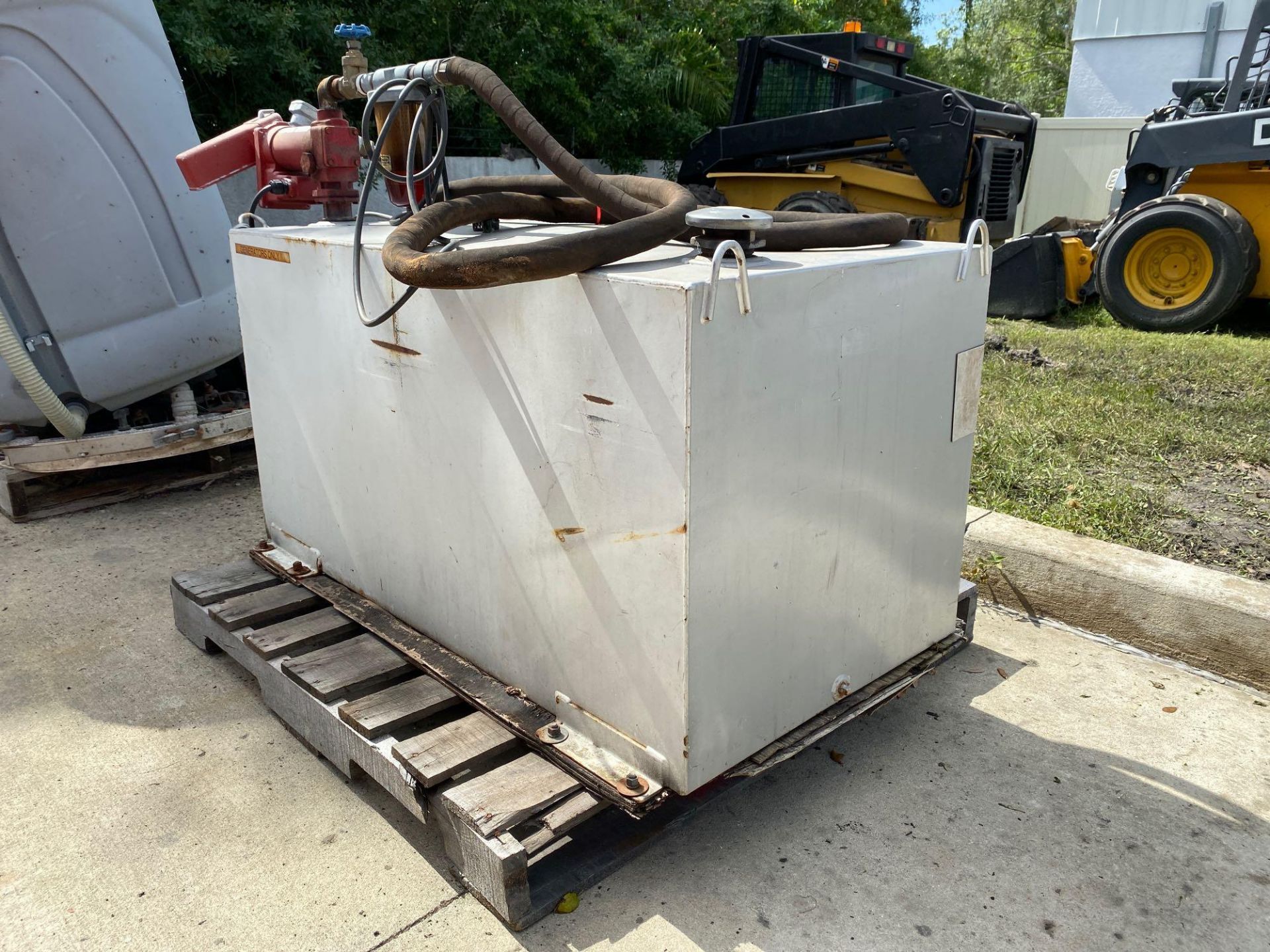 DIESEL TANK WITH PUMP APPROXIMATELY 110GALLON