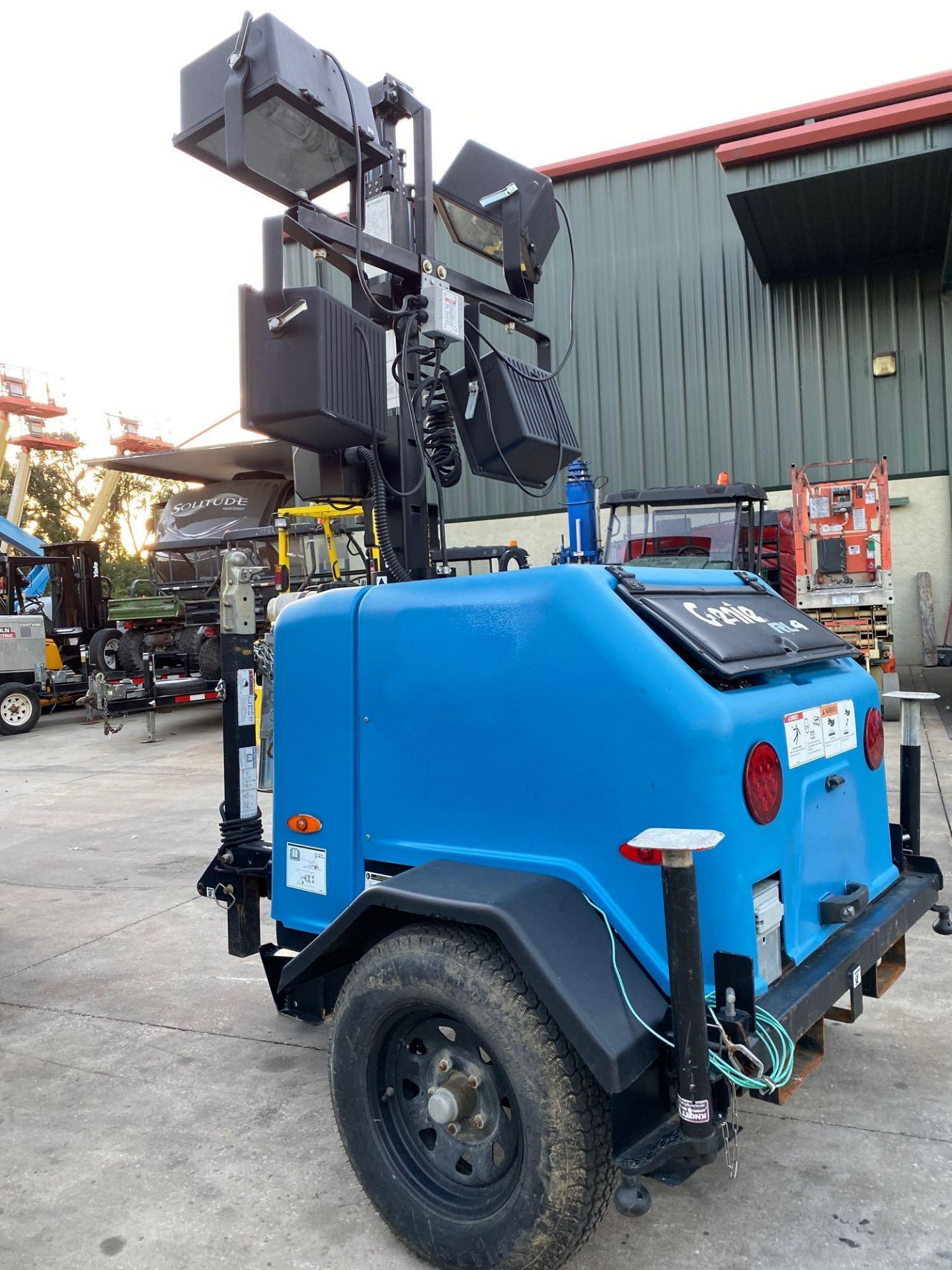 2016 GENIE RL4 DIESEL GENERATOR/LIGHT TOWER, TRAILER MOUNTED, RUNS AND OPERATES - Image 3 of 5