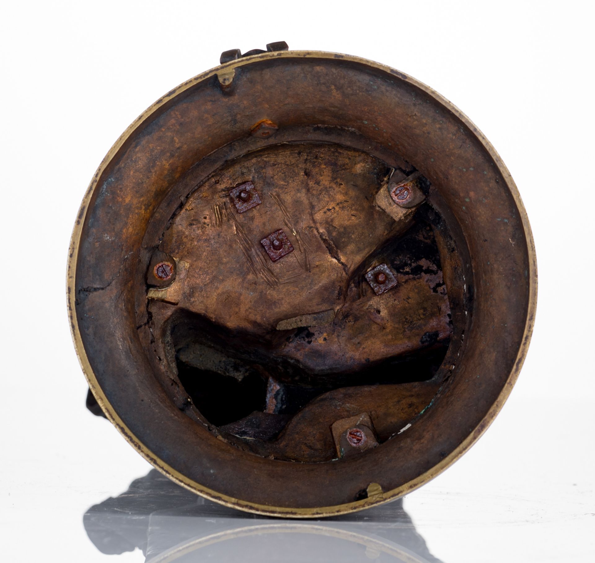 Leroux G., 'Jeune fille Arabe', patinated bronze, H 63 cm - Image 5 of 7