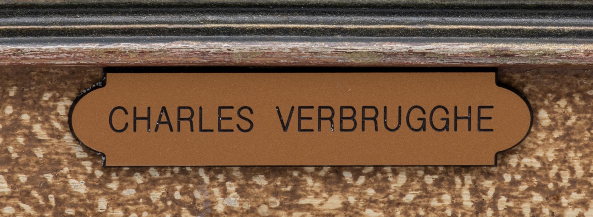 Verbrugghe Ch., 'Pont de Gruuthuse à Bruges', oil on plywood, 37,5 x 45,5 cm; added same author, sti - Bild 6 aus 9