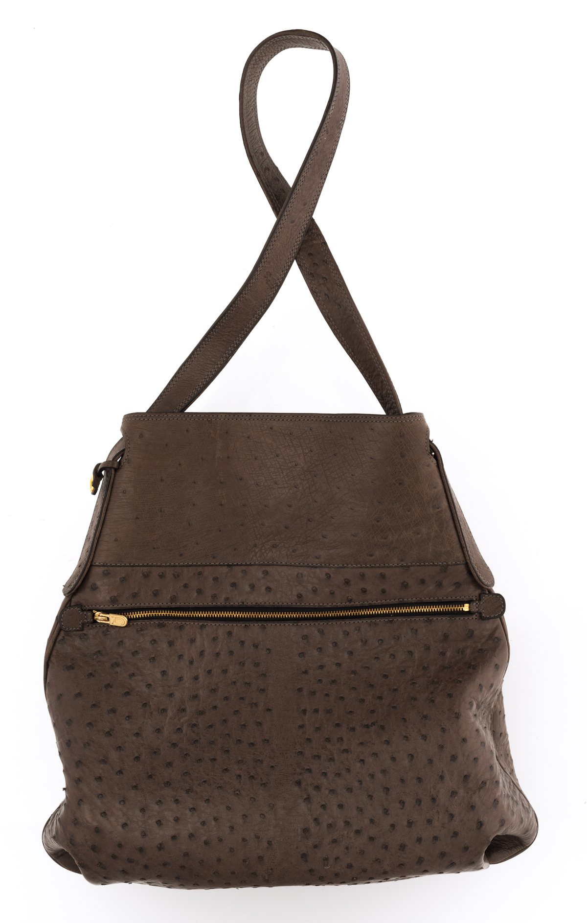 A Delvaux ostrich leader handbag, H 34 cm - Image 2 of 4