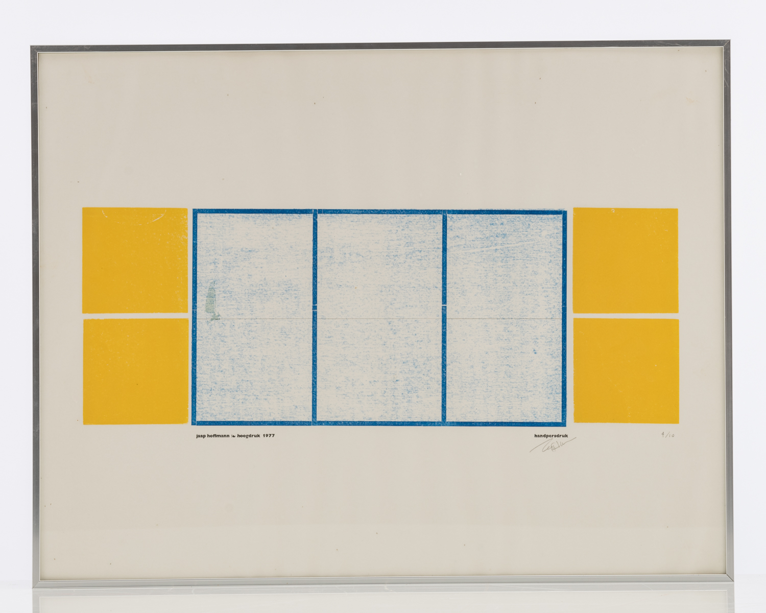 Swimberghe G., untitled, dated 1972, silk screen, 50/50, 44,5 x 49,5 cm; added Hoffmann J., untitled - Image 6 of 11