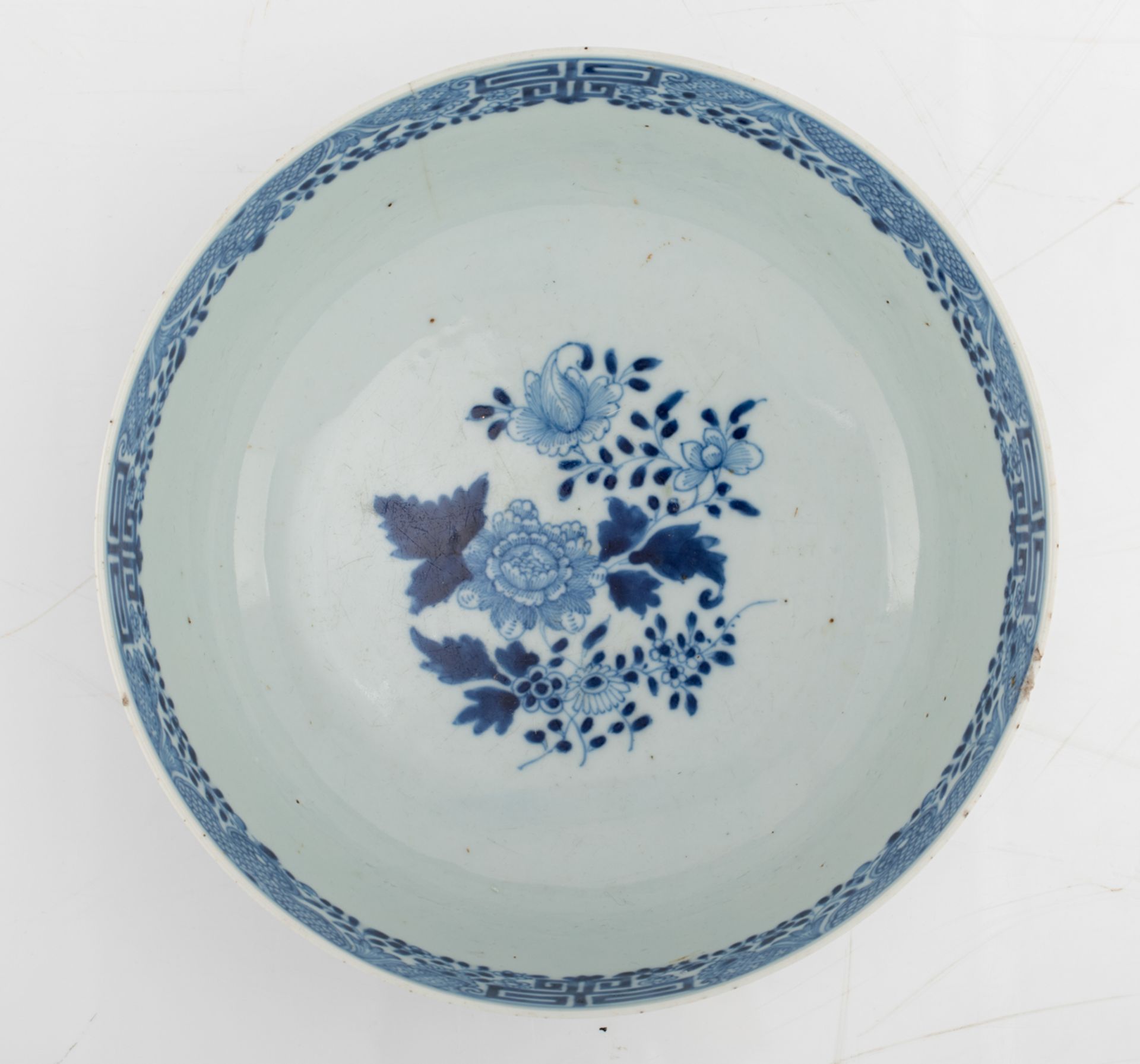 Two Chinese blue and white floral decorated bowls and a lot of various ditto dishes, some Kangxi and - Image 6 of 15