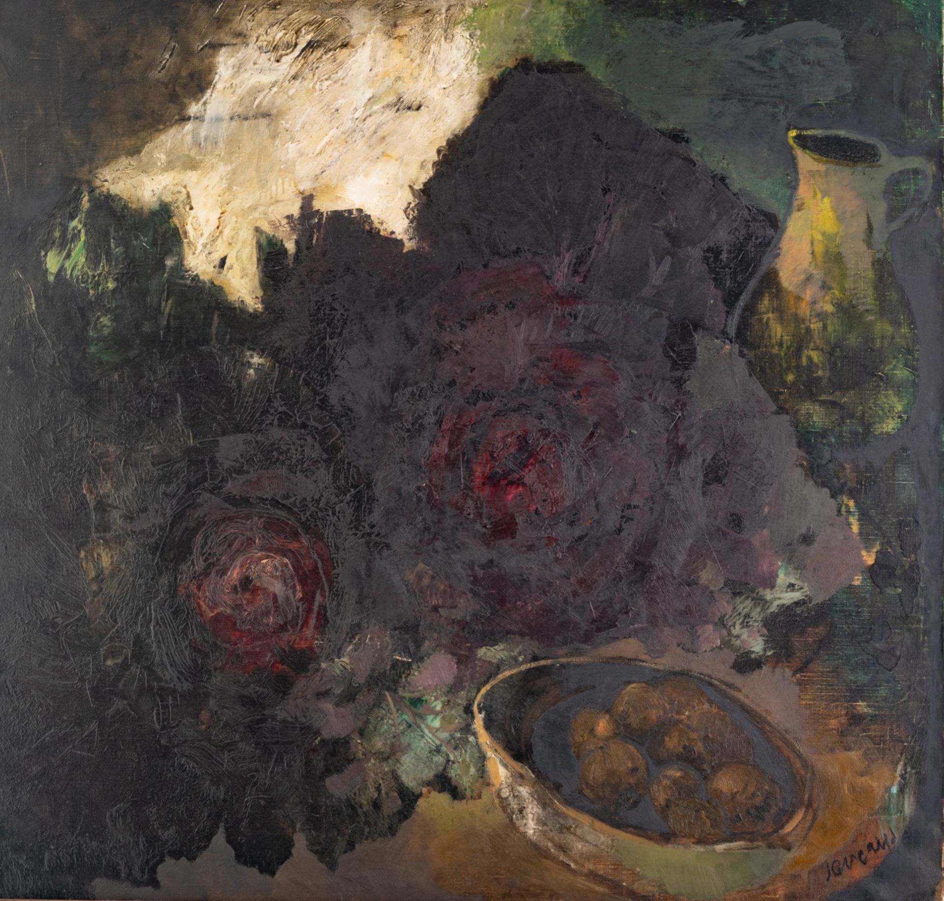 Saverys A., a still life, oil on canvas, 115 x 120 cm Is possibly subject of the SABAM legislation /