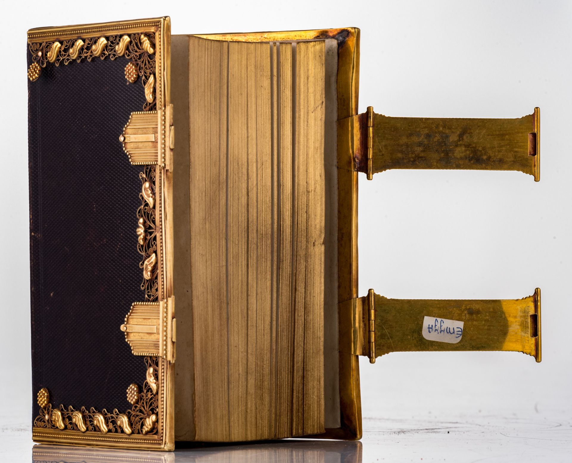 Statenbijbel, 'Bijbel-compagnie Amsterdam-Haarlem 1853', with a leather binding and gilt edges, late - Image 2 of 5