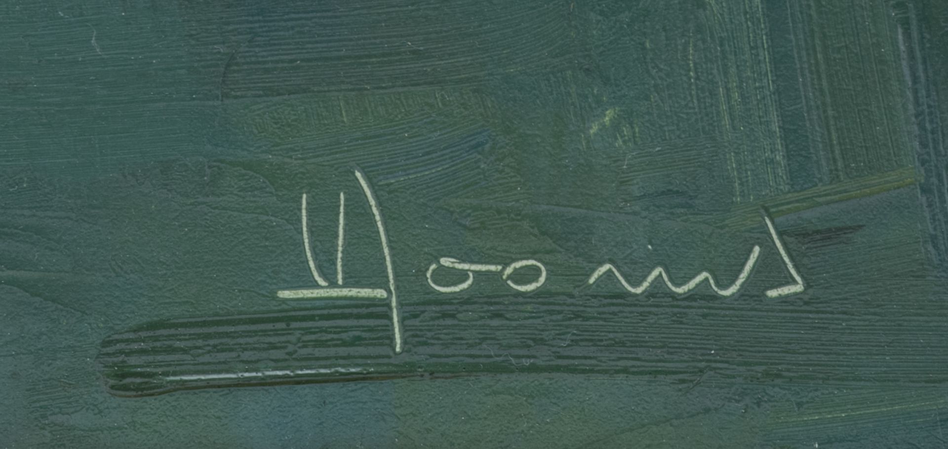Dooms V., a still life with jug, oil on hardboard, 50 x 60 cm Is possibly subject of the SABAM legis - Bild 4 aus 4