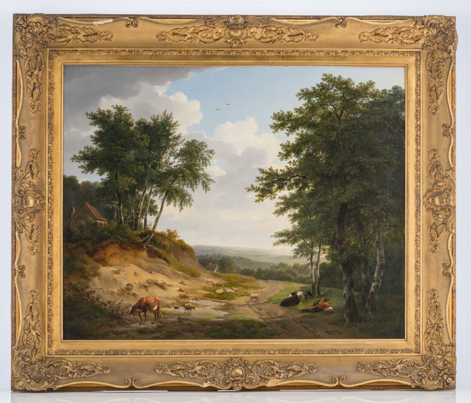 Verboeckhoven E. & Hellemans P. J., the break, dated 1825, oil on canvas, 82 x 103 cm; ex exhibition - Bild 2 aus 5