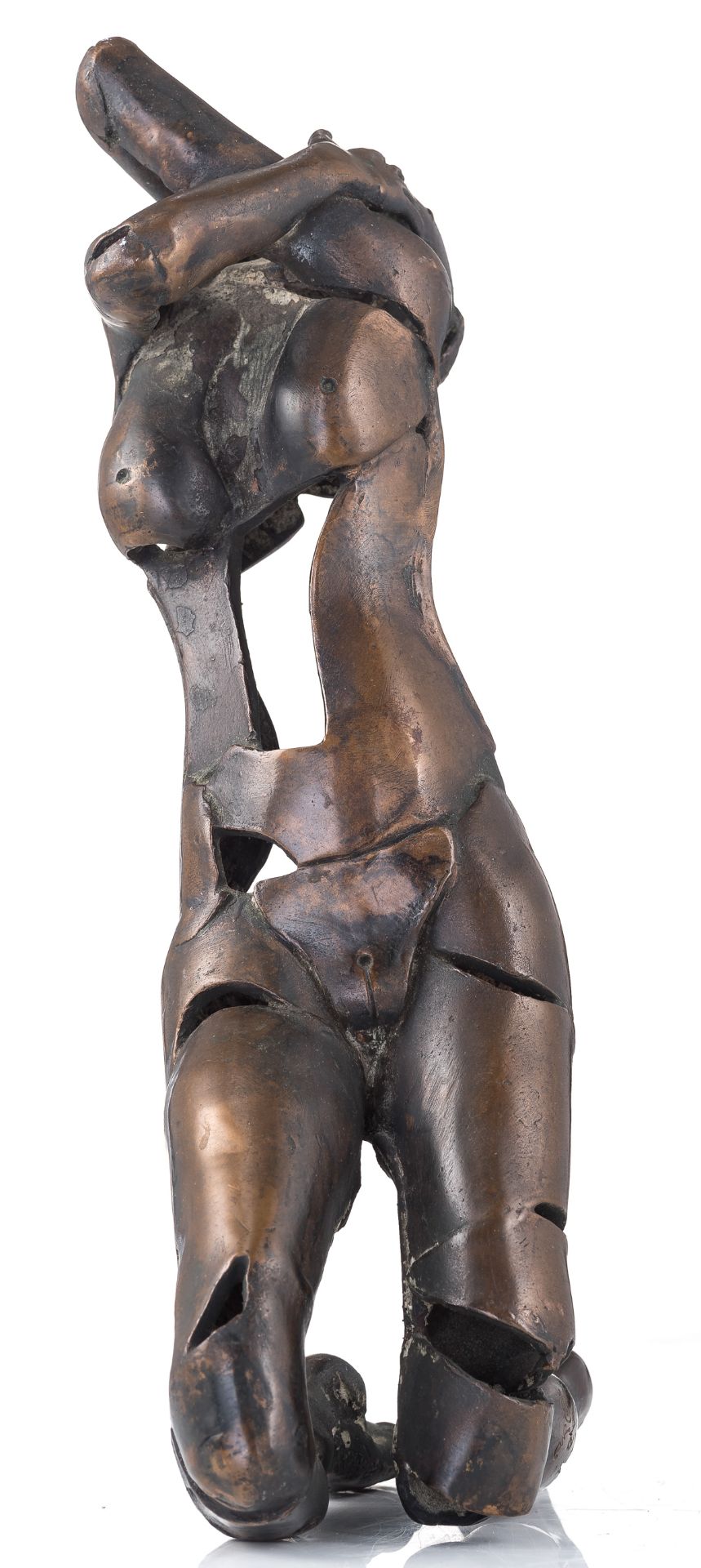 Poot R., 'Femme agenouillée', bronze, e/a, dated 1984, H 31 cm Is possibly subject of the SABAM legi - Image 5 of 8