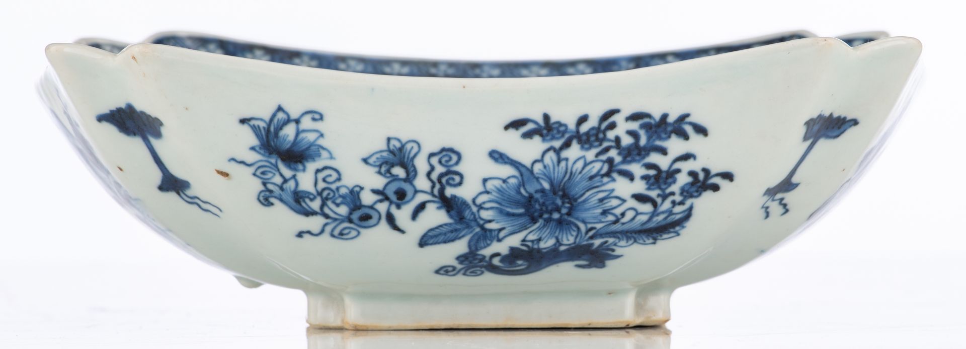 Two Chinese blue and white floral decorated bowls and a lot of various ditto dishes, some Kangxi and - Image 11 of 15