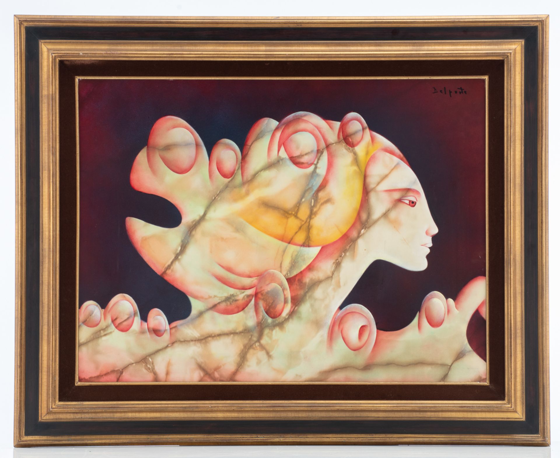 Delporte Ch., 'La grande illusion', dated (19)83, oil on fiberwood, 60 x 80 cm Is possibly subject o - Bild 2 aus 4