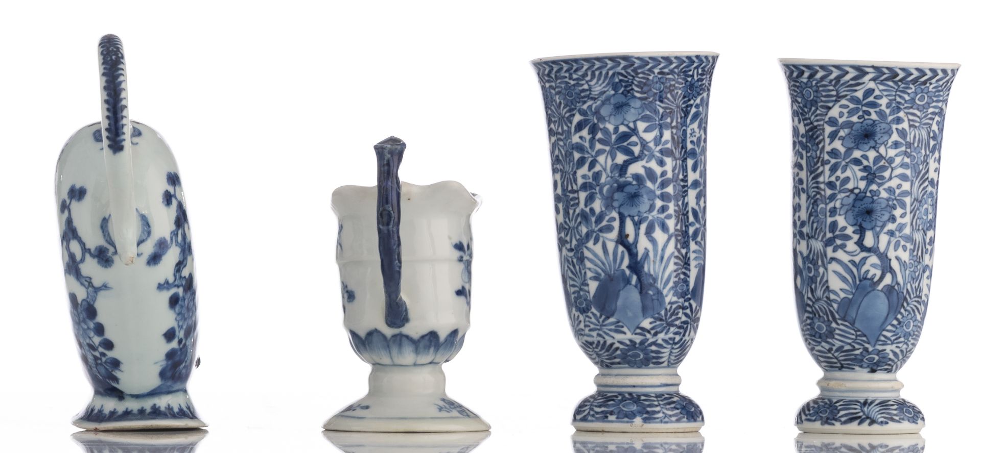 A lot of various Chinese blue and white table ware, 18th - 19thC, H 4 - 20,5 - ø 11 - 12,5 cm - Bild 3 aus 28