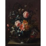 Coclers J.G.C., a flower still life, 18thC, oil on canvas, 37 x 48 cm