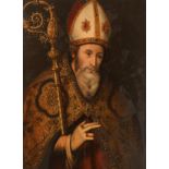 No visible signature, the portrait of a bishop, 16thC, Southern Netherlands, oil on panel, 54 x 73,5