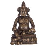 A bronze Buddha Pala, possibly 17thC, H 13 cm