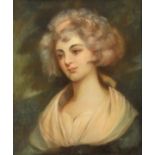 Burton J., Mme Pearson's portrait, pastel on Venetian paper, 50,5 x 60,5 cm