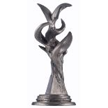 No visible signature, attr. to Richard Hunt, 'Grow Wings', 1935, zinc alloy, H 37 cm Is possibly