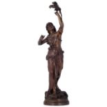 De Wever A., 'Oh! Bavard', patinated bronze, H 87,5 cm