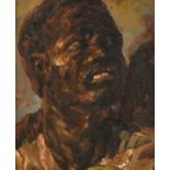Verdegem J., the portrait of an Afro male after a painting by P.P. Rubens, oil on canvas, 51,5 x