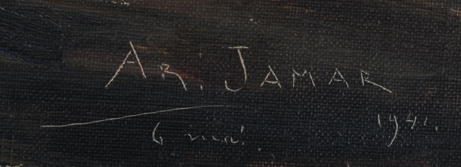 Jamar A., a fourteen-part Way of the Cross, oil on canvas on panel, dated 1938 / -39 / - 41, 36,5 - Bild 19 aus 26