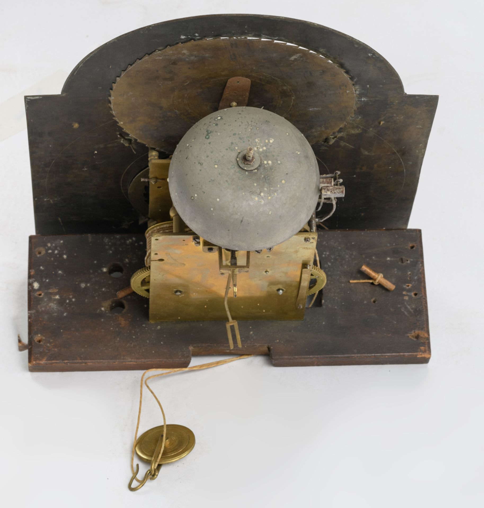 A Dutch burl wood and marquetry veneered 'Amsterdammer type' longcase clock, with gilt bronze mounts - Image 5 of 8