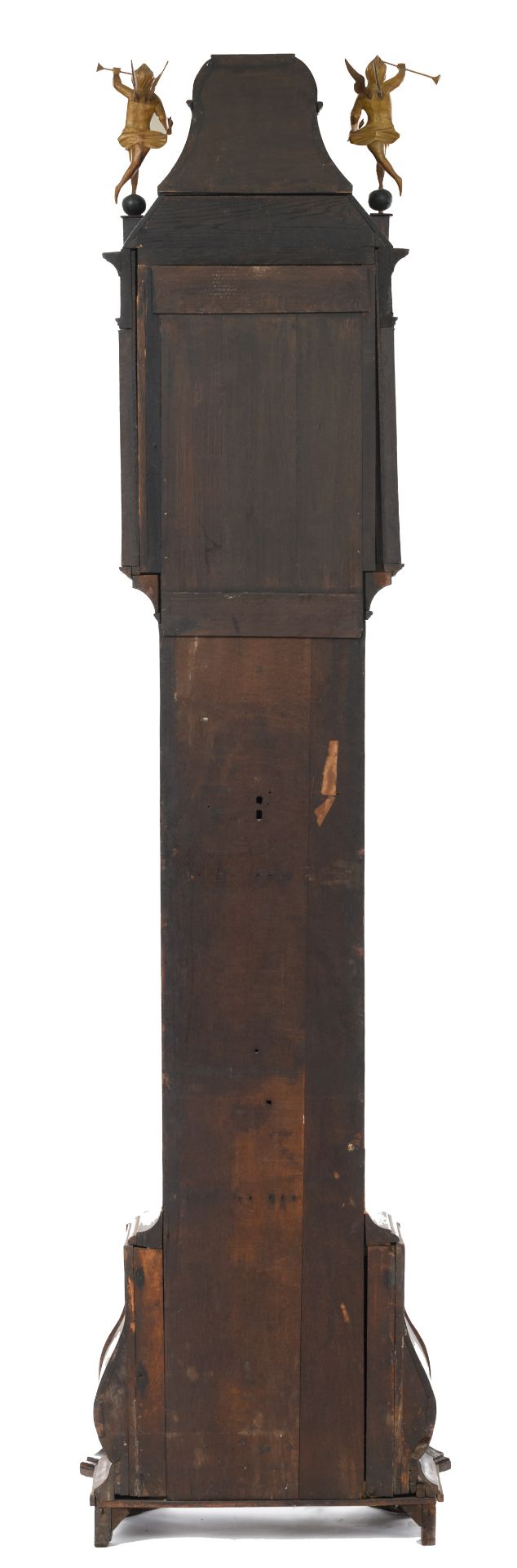 A Dutch burl wood and marquetry veneered 'Amsterdammer type' longcase clock, with gilt bronze mounts - Image 3 of 8