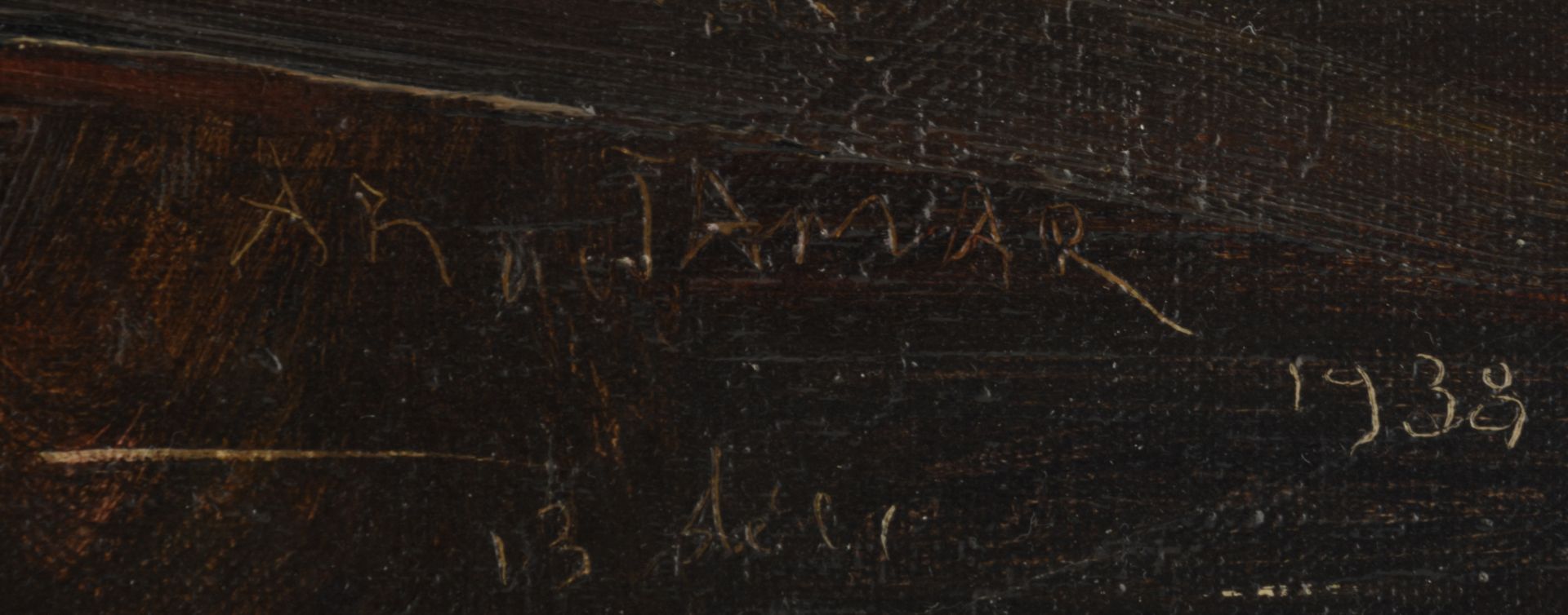 Jamar A., a fourteen-part Way of the Cross, oil on canvas on panel, dated 1938 / -39 / - 41, 36,5 - Bild 20 aus 26