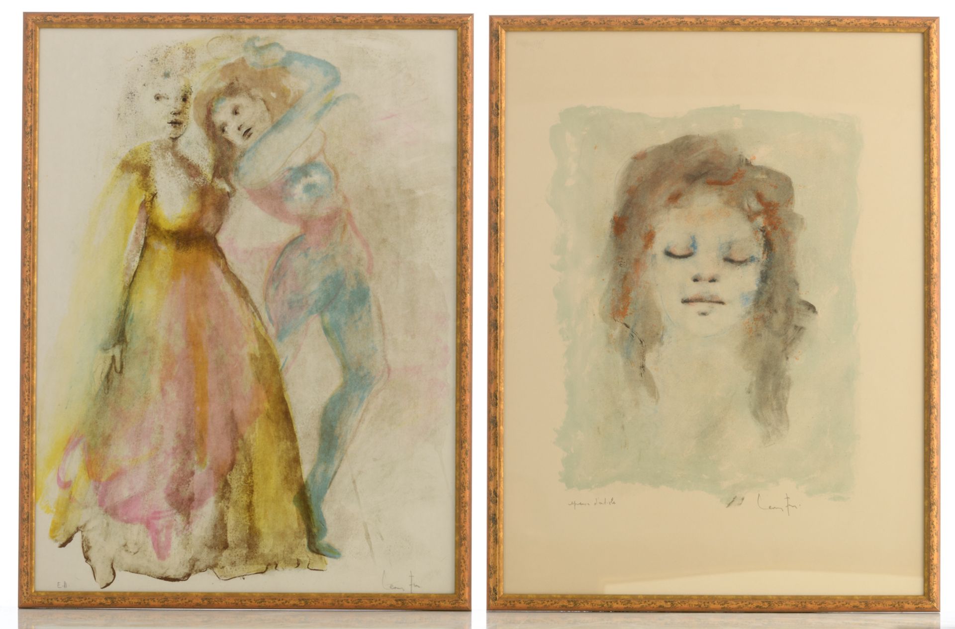 Five lithographs by Leonor Fini, E.A., 47 x 64 - 53 x 72 cm Is possibly subject of the SABAM - Bild 4 aus 12