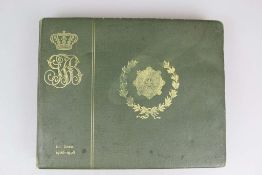 Großformatiges Fotoalbum, Garde-Jäger-Bataillon. 1906 - 1908 III. Kompanie. 16 großformatige