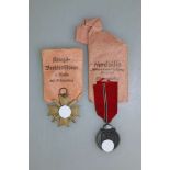 Zweiter Weltkrieg, Kriegsverdienstkreuz 2. Klasse mit Schwertern in der Verleihungstüte Gebr.