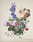 Rosenthal Porzellanbild "Blumenstillleben", re. u. sign. Ernest Joseph Reichard, verso