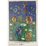 James RIZZI (1950-2011), "COME FLY WITH ME", 1993, Offsetdruck, im Druck signiert und nummeriert VV,