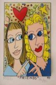 James RIZZI (1950-2011), "FRIENDS", 1997, 3D-Konstruktion, untertitelt, sign., Expl. Nr. 196/350,