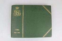 Großformatiges Fotoalbum, Garde-Schützen-Bataillon. 1902 - 1904 I. Kompanie. 18 großformatige