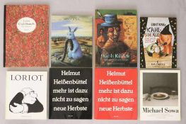 Konvolut Künstler/ Humoristen, acht Bücher: Michael Sowa, Bilder aus zwei Jahrhunderten; 2x Helmut