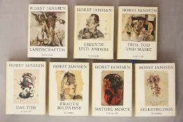 Horst Janssen, 7 Bände, (eine Art Werkverzeichnis nach Themen): Selbstbildnis; Nature Morte;