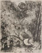 Marc CHAGALL (1887-1985), Radierung, Le soleil et les grenouille, Blatt 67 aus "Jean de la Fontaine: